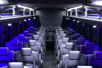 Macon Charter Bus Interior