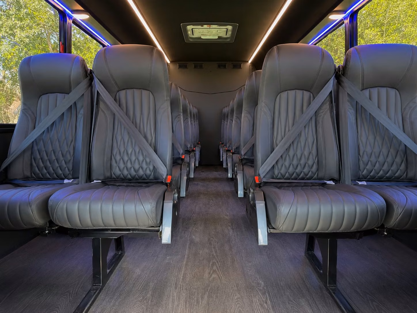 18 passenger minibus interior