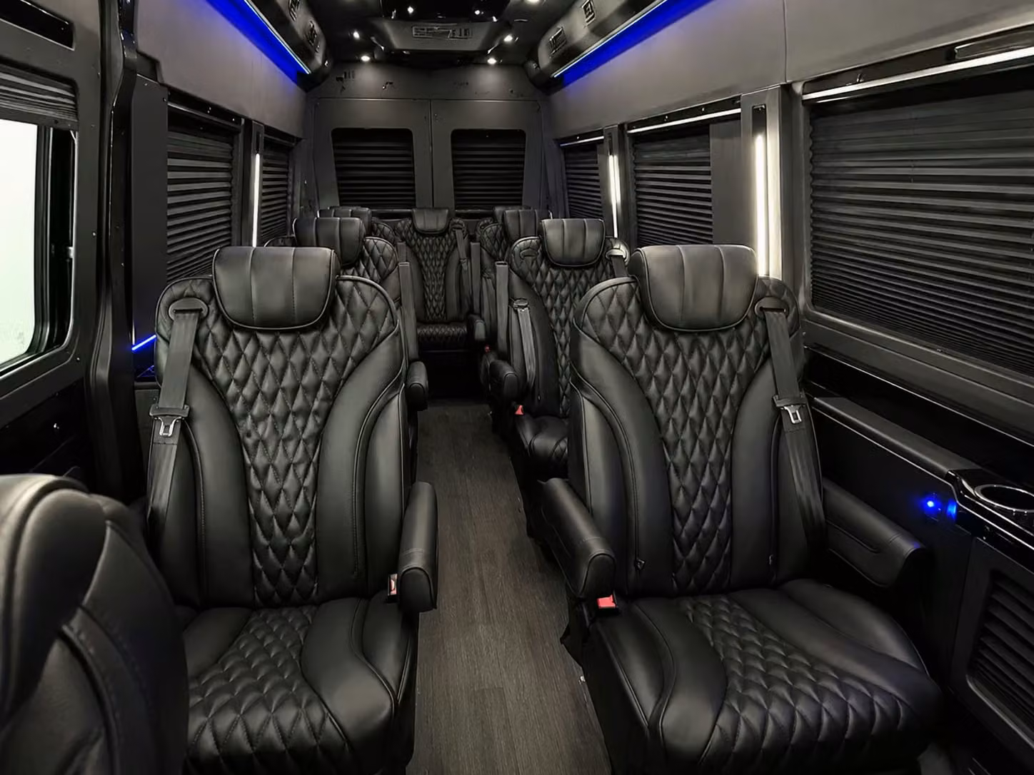 sprinter van with driver inside